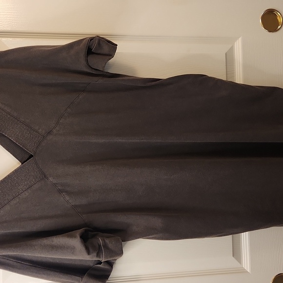 New In Women's Cotton Brown V-Neckline Short Sleeve Dress Size S - Picture 4 of 9